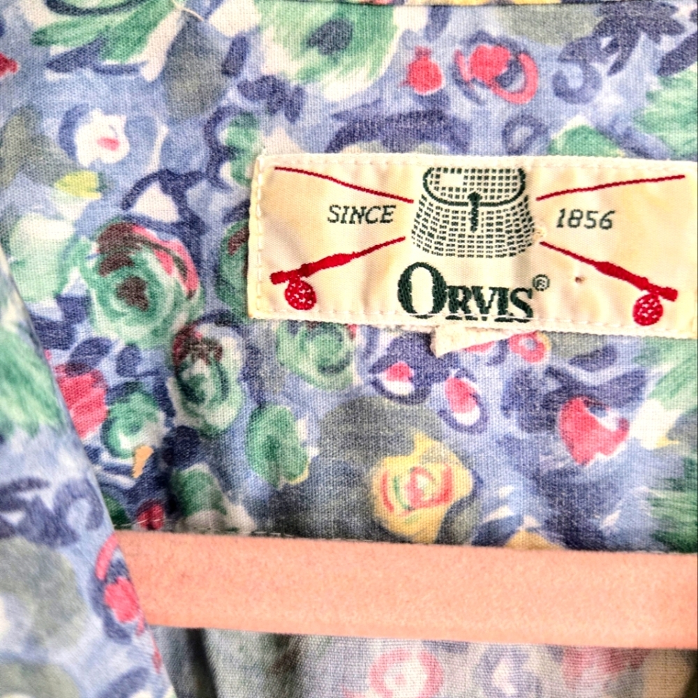 💐VTG Orvis floral button down shirt - Picture 3 of 6